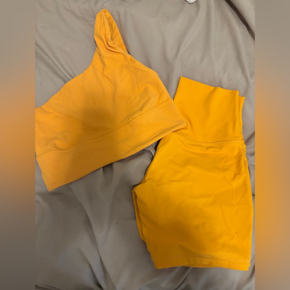 Lululemon align shorts and bra set